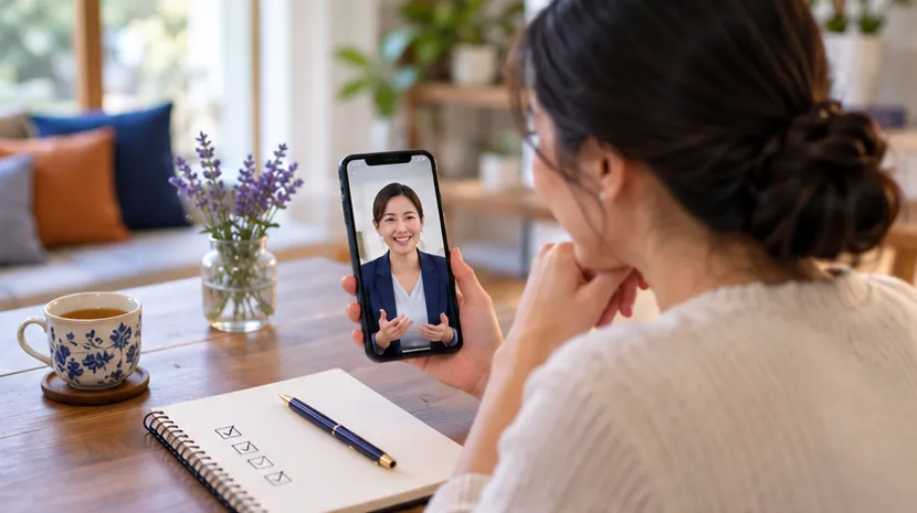 Phụ huynh gọi video với huấn luyện viên
